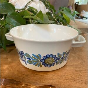 VTG Turi Design Figgjo Flint Tor Viking Casserole Dish Norway Blue Green NO Lid